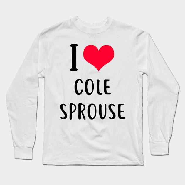 i love cole sprouse Long Sleeve T-Shirt by planetary